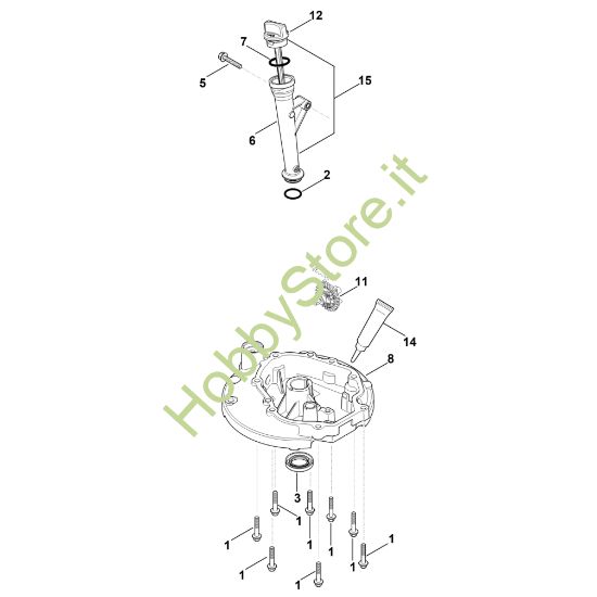 Picture of J - Sistema di lubrificazione, coppa dell'olio HD775 (HD775-3025)